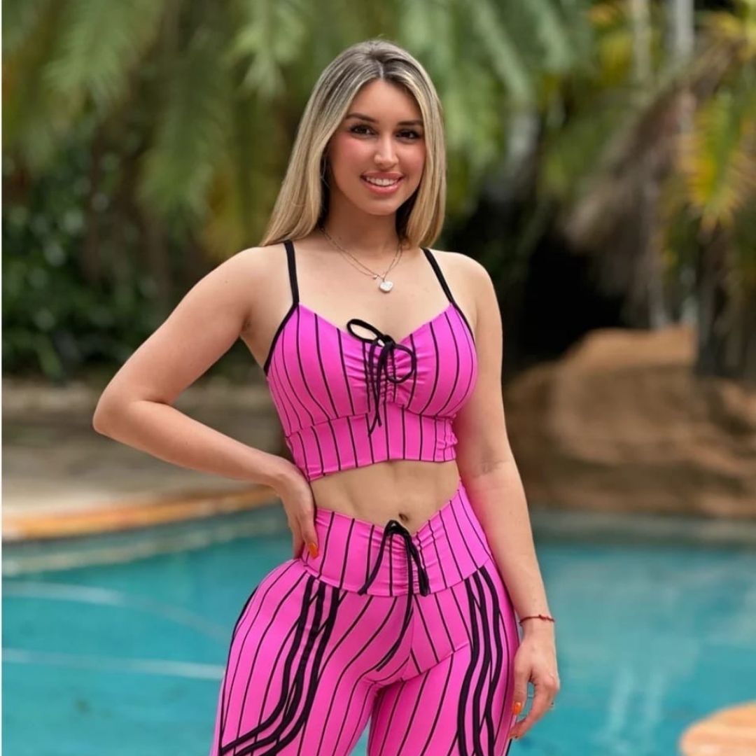 Pink Black Long Set